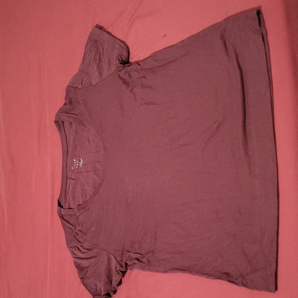Xlarge Burgundy short sleeve